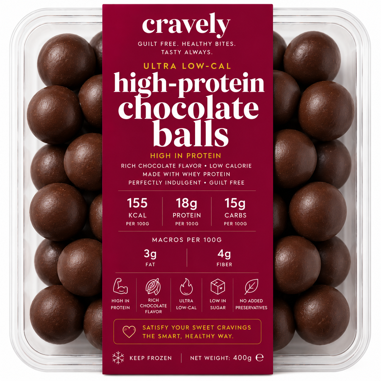 Ultra Low-Cal High-Protein Chocolate Balls